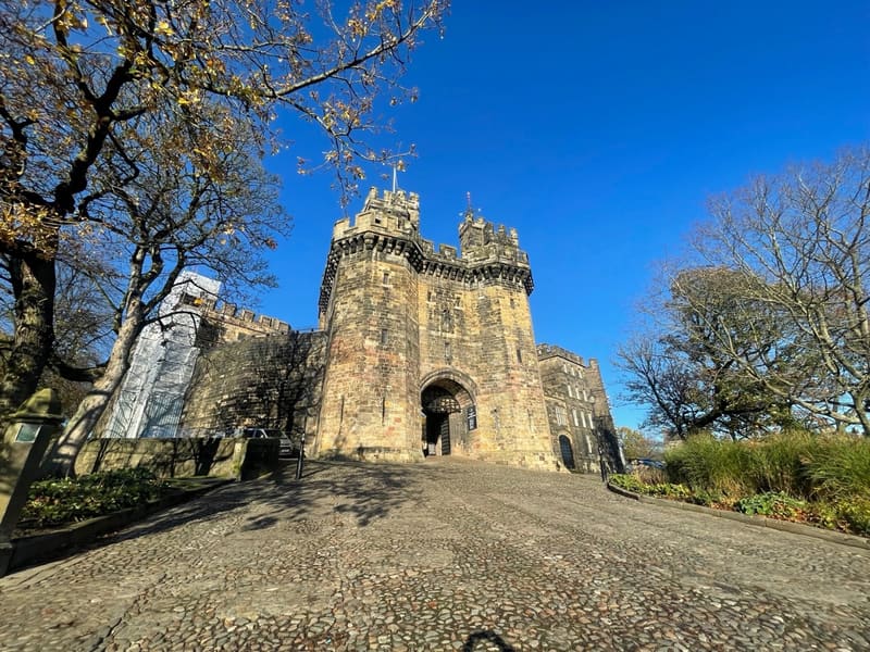 The front of Lancaster Castle