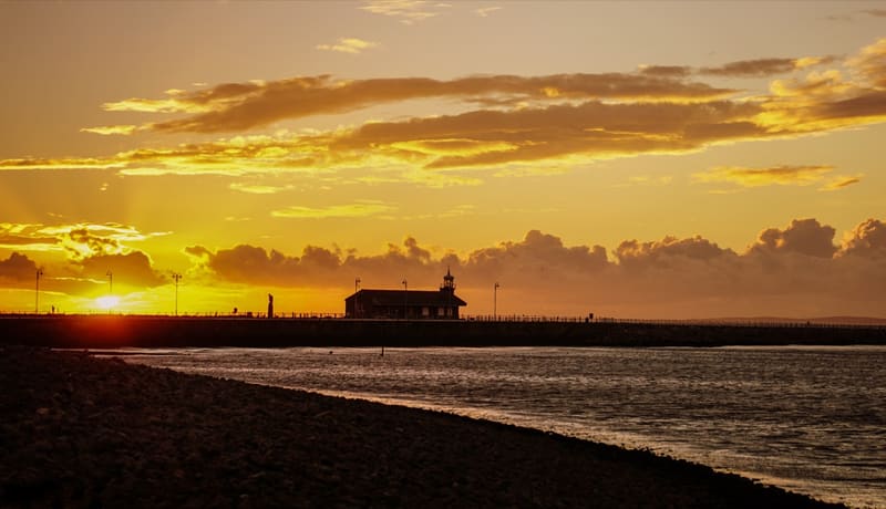 Sunset over Morecambe Bay